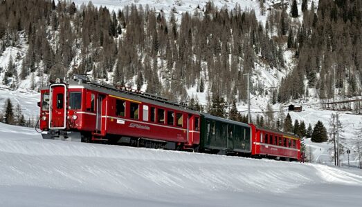 Neujahrsfahrt mit dem RhB ABe 4/4 501 (Fliegender Rhätier)