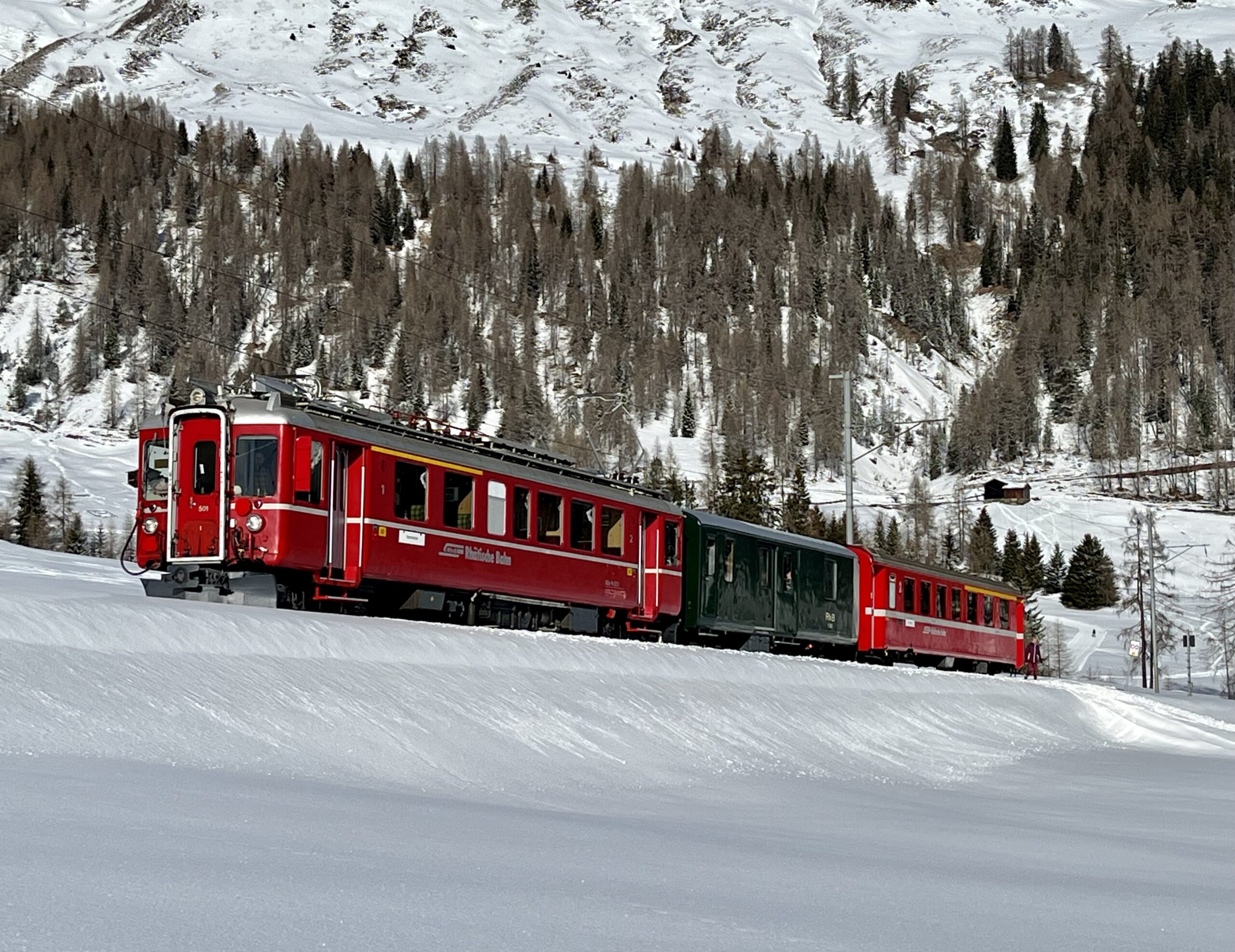 Neujahrsfahrt mit dem RhB ABe 4/4 501 (Fliegender Rhätier)