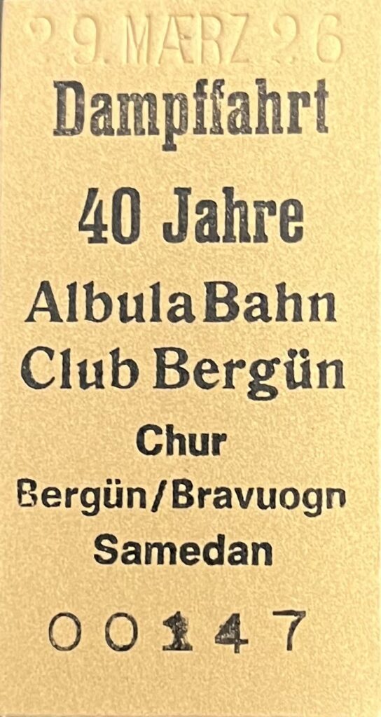 Altes Ticket